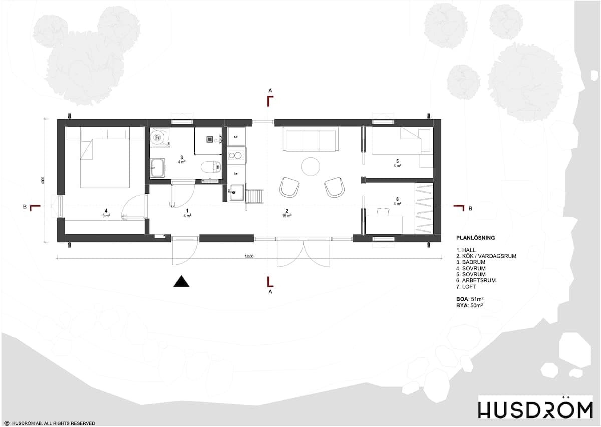 Vinga 50 planritning