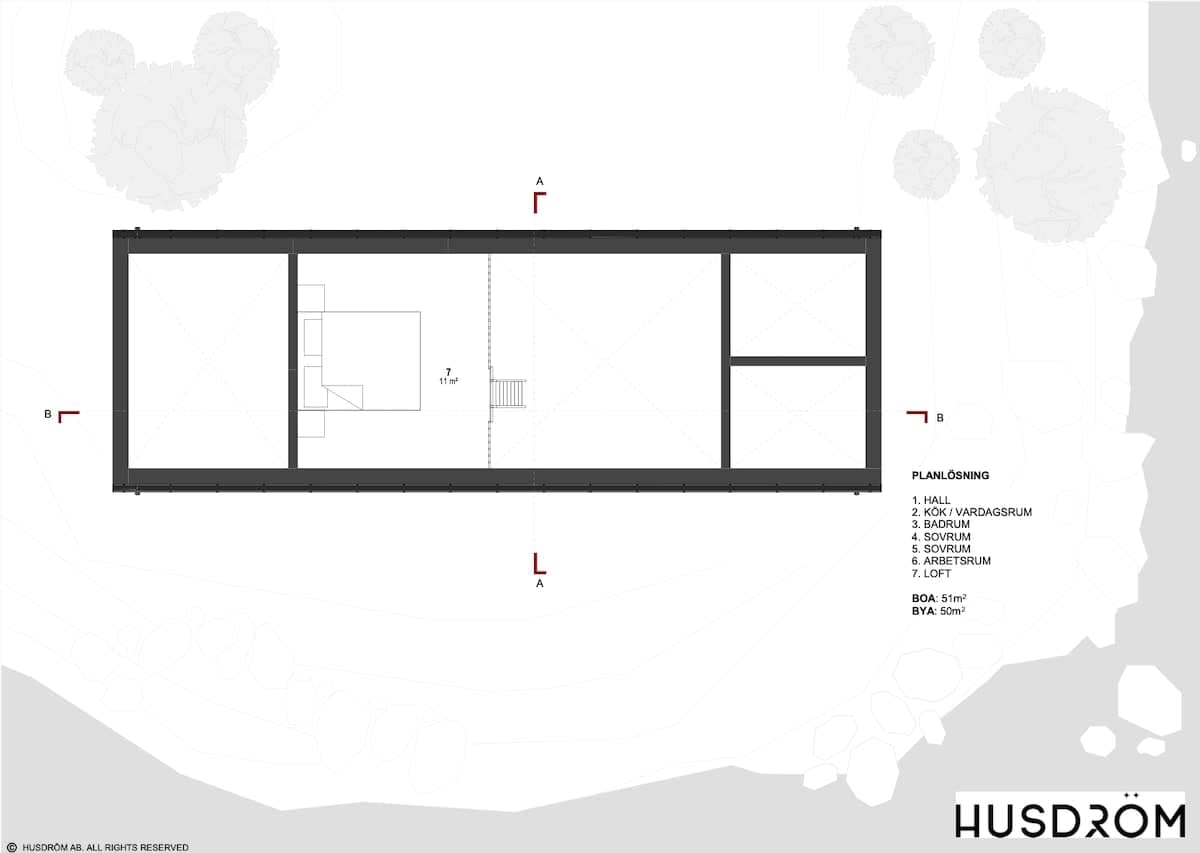 Vinga 50 planritning