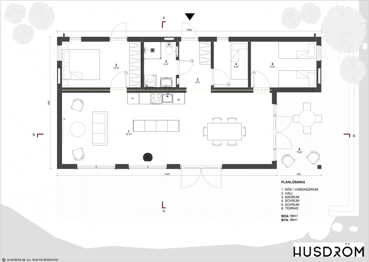 Dröm 88 planritning