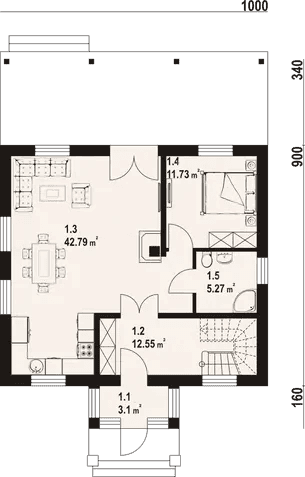 Vitsippa 136 planritning 2