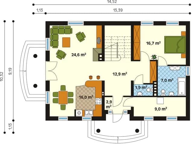 Liljekonvalj 165 planritning 2
