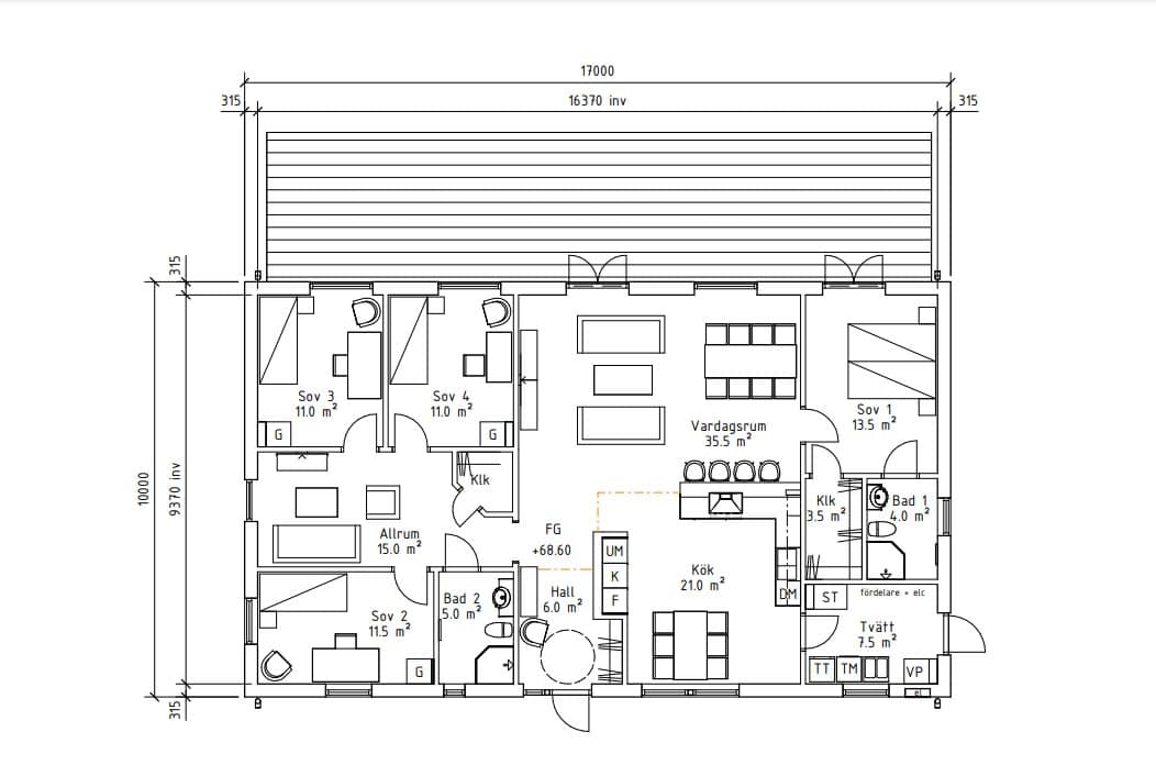 Ladhus 153 planritning 1